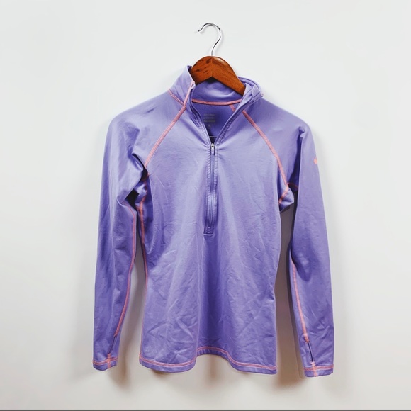 nike purple half zip